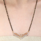 PAAN SHAPE ZIRCON MANGALSUTRA SET