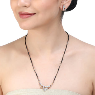 ZIRCON MANGALSUTRA PENDANT SET