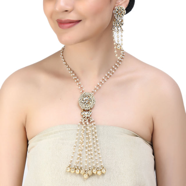 Nayaab Afsa Kundan Necklace Set
