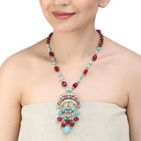Nayaab Tiya Kundan Pendant Necklace