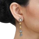 GANGA JAMUNA PLAIN TIKON NECKLACE SET