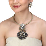 GANGA JAMUNA KUNDAN NECKLACE SET