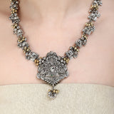 GANGA JAMUNA TEMPLE NECKLACE SET