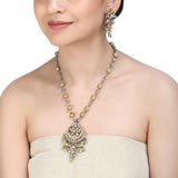 GANGA JAMUNA CHAND KUNDAN NECKLACE SET