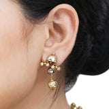 GANGA JAMUNA TEAR KUNDAN SET