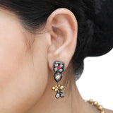 GANGA JAMUNA KUNDAN PENDANT SET