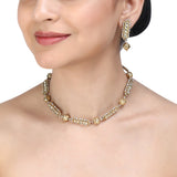 GANGA JAMUNA KUNDAN NECKLACE SET