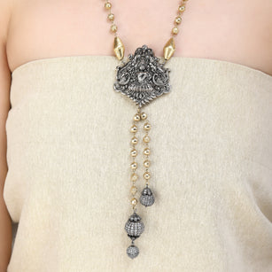 GANGA JAMUNA LAKSHMI PENDANT SET