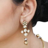 GANGA JAMUNA CHAND KUNDAN NECKLACE SET