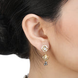 GANGA JAMUNA  KUNDAN PENDANT SET