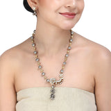 GANGA JAMUNA CHAND KUNDAN NECKLACE SET
