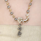 GANGA JAMUNA CHAND KUNDAN NECKLACE SET