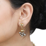 GANGA JAMUNA TIKON KUNDAN PENDANT SET