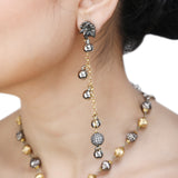 GANGA JAMUNA KUNDAN PENDANT SET