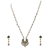 GANGA JAMUNA KUNDAN CHAND NECKLACE SET