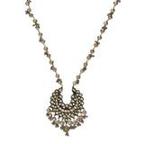GANGA JAMUNA KUNDAN CHAND NECKLACE SET