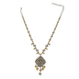 GANGA JAMUNA TIKON KUNDAN PENDANT SET