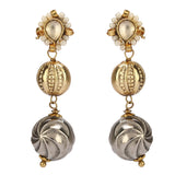 GANGA JAMUNA TIKON KUNDAN PENDANT SET