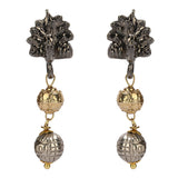 GANGA JAMUNA PEACOCK KUNDAN PENDANT SET
