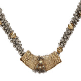 GANGA JAMUNA PLAIN TIKON NECKLACE SET
