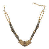 GANGA JAMUNA PLAIN TIKON NECKLACE SET