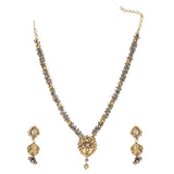 GANGA JAMUNA  KUNDAN PENDANT SET