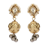 GANGA JAMUNA  KUNDAN PENDANT SET