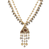 GANGA JAMUNA TIKON KUNDAN PENDANT SET
