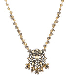 GANGA JAMUNA KUNDAN PENDANT SET