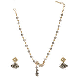 GANGA JAMUNA CHAND KUNDAN NECKLACE SET