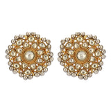 GANGA JAMUNA ROUND KUNDAN PENDANT SET