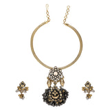 GANGA JAMUNA KUNDAN NECKLACE SET