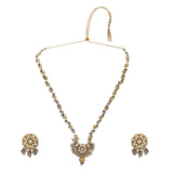 GANGA JAMUNA CHAND  KUNDAN NECKLACE SET