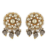 GANGA JAMUNA CHAND  KUNDAN NECKLACE SET