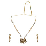 GANGA JAMUNA CHAND KUNDAN NECKLACE SET