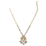 GANGA JAMUNA TIKON KUNDAN PENDANT SET