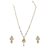 GANGA JAMUNA KUNDAN PENDANT SET