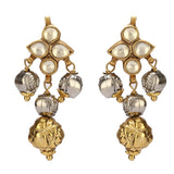GANGA JAMUNA KUNDAN PENDANT SET