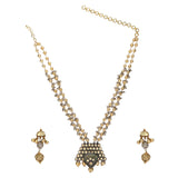 GANGA JAMUNA TEAR KUNDAN SET