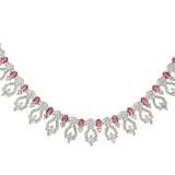 SHAHI GEMSTONE GYANI ZIRCON NECKLACE SET