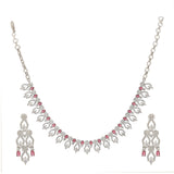 SHAHI GEMSTONE GYANI ZIRCON NECKLACE SET