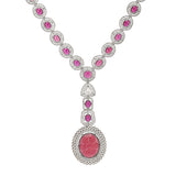 SHAHI GEMSTONE ZIRCON NECKLACE SET