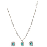 SHAHI GEMSTONE ZIRCON NECKLACE SET
