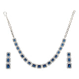 SHAHI GEMSTONE NUTAN ZIRCON NECKLACE SET