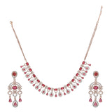 SHAHI GEMSTONE ZERCON NECKLACE SET