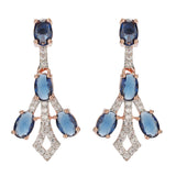 SHAHI GEMSTONE PEEHU ZIRCON NECKLACE SET