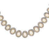SHAHI GEMSTONE BINNI ZIRCON NECKLACE SET