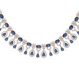 SHAHI GEMSTONE NISHA ZIRCON NECKLACE SET