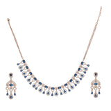 SHAHI GEMSTONE NISHA ZIRCON NECKLACE SET