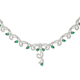 SHAHI GEMSTONE ZIRCON NECKLACE SET